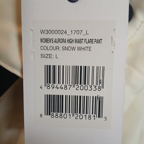 Perfect Moment Aurora High Waist Flare Ski Pant in Snow White Large NWT - Picture 2 of 6